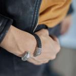 S21 Snake Armband Leder Dames