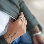 S28 Silberner Snake Ring Dames