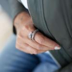 S28 Silberner Snake Ring Dames